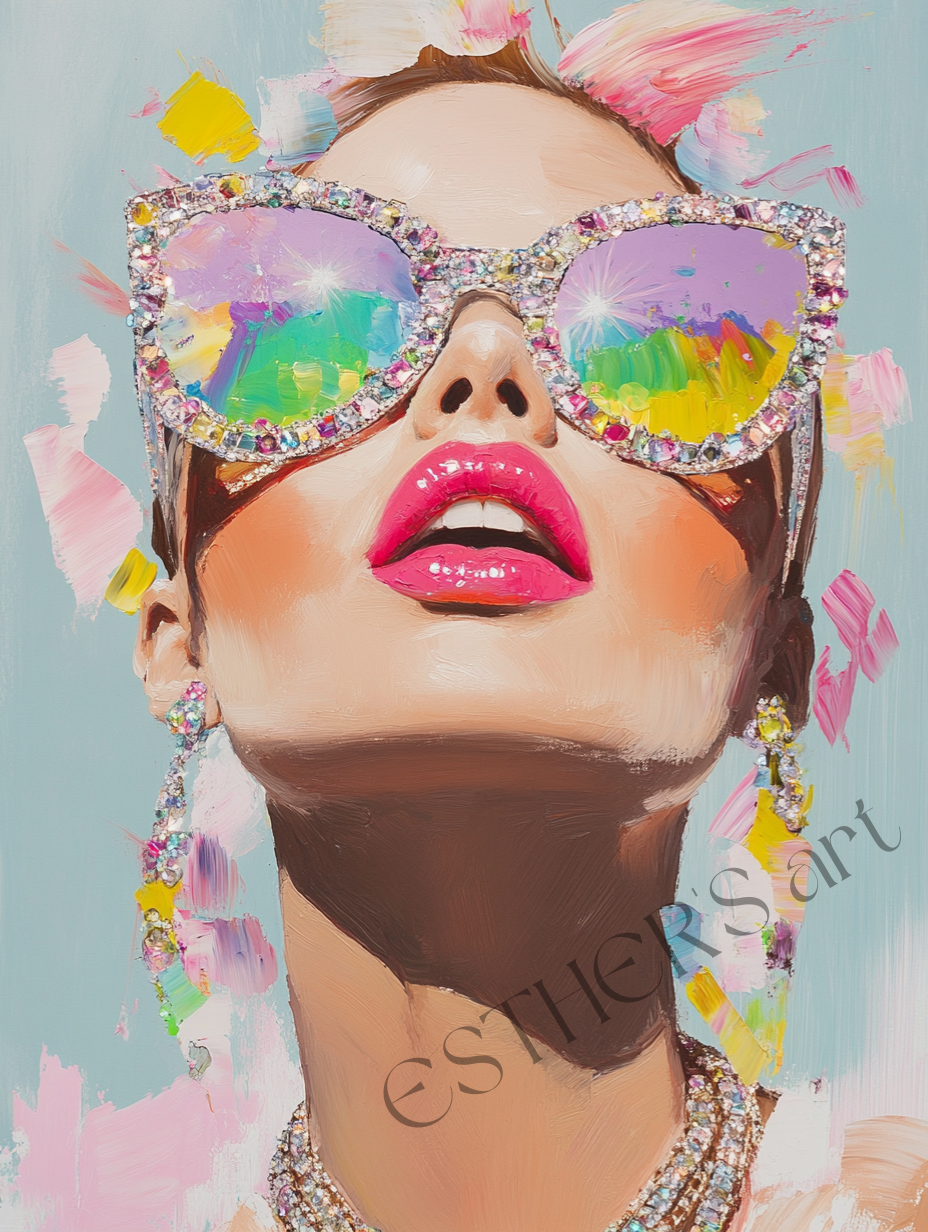 Sunglasses Glam Fashion Girl
