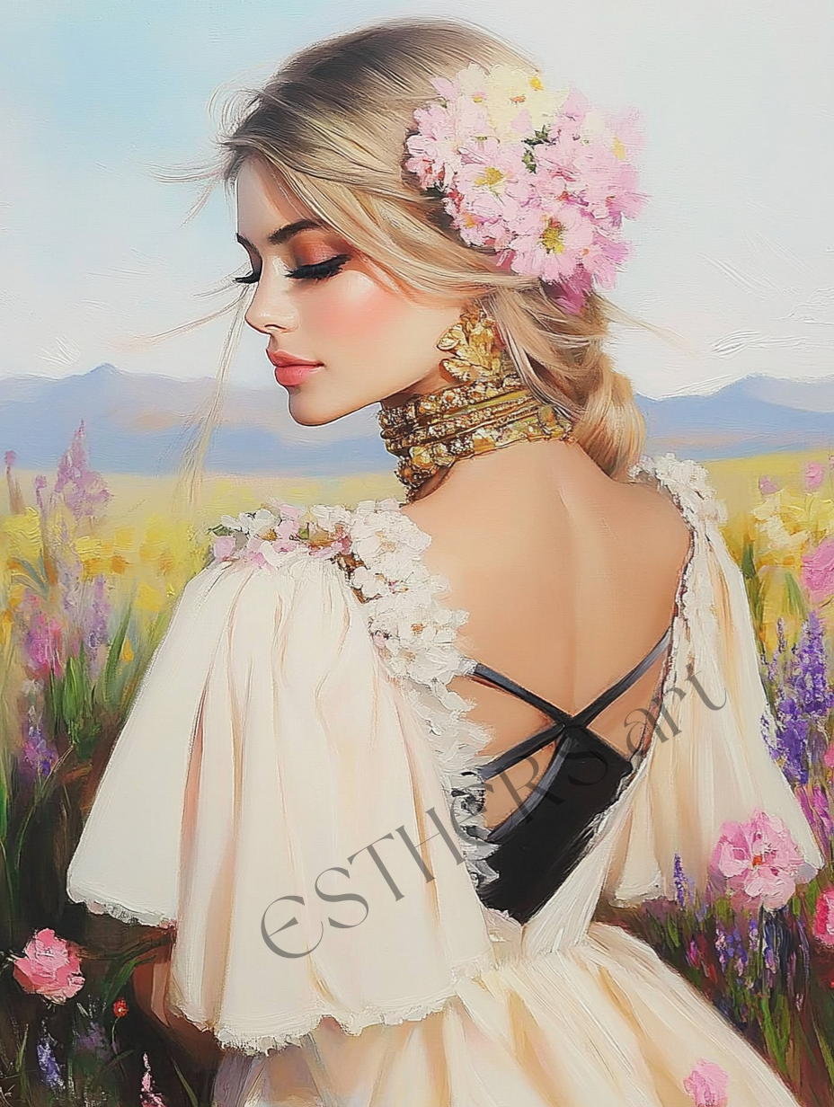 Spring Field Fashion Girl
