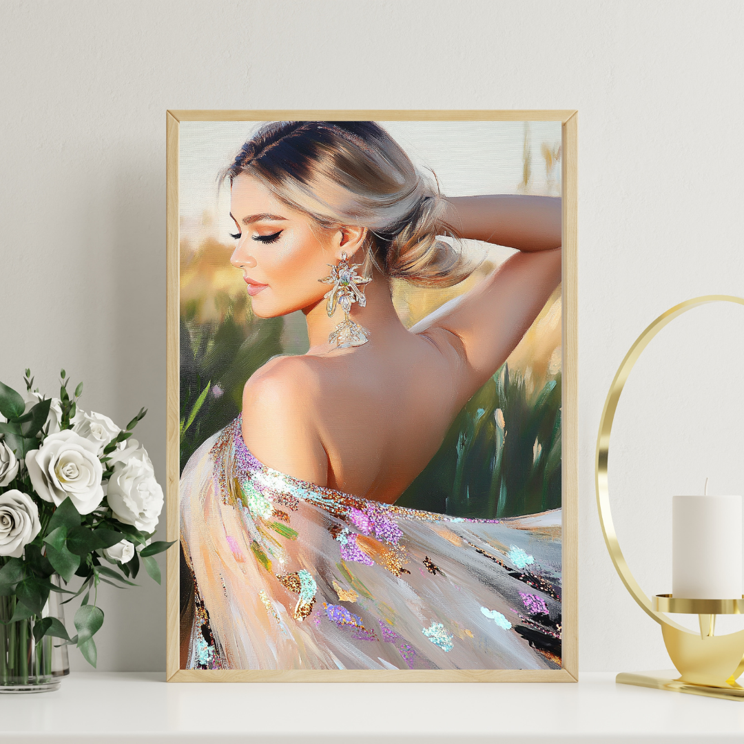 Glitter Dress Fashion Girl