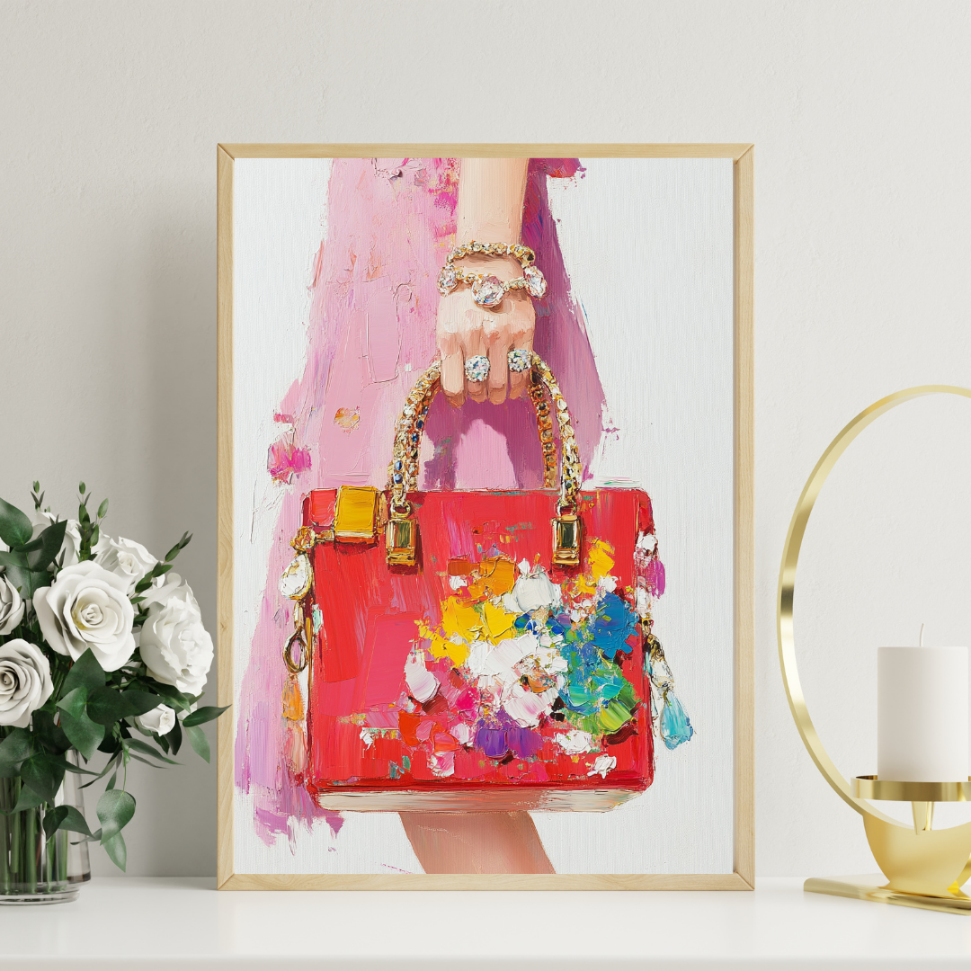 Red Glam Statement Clutch