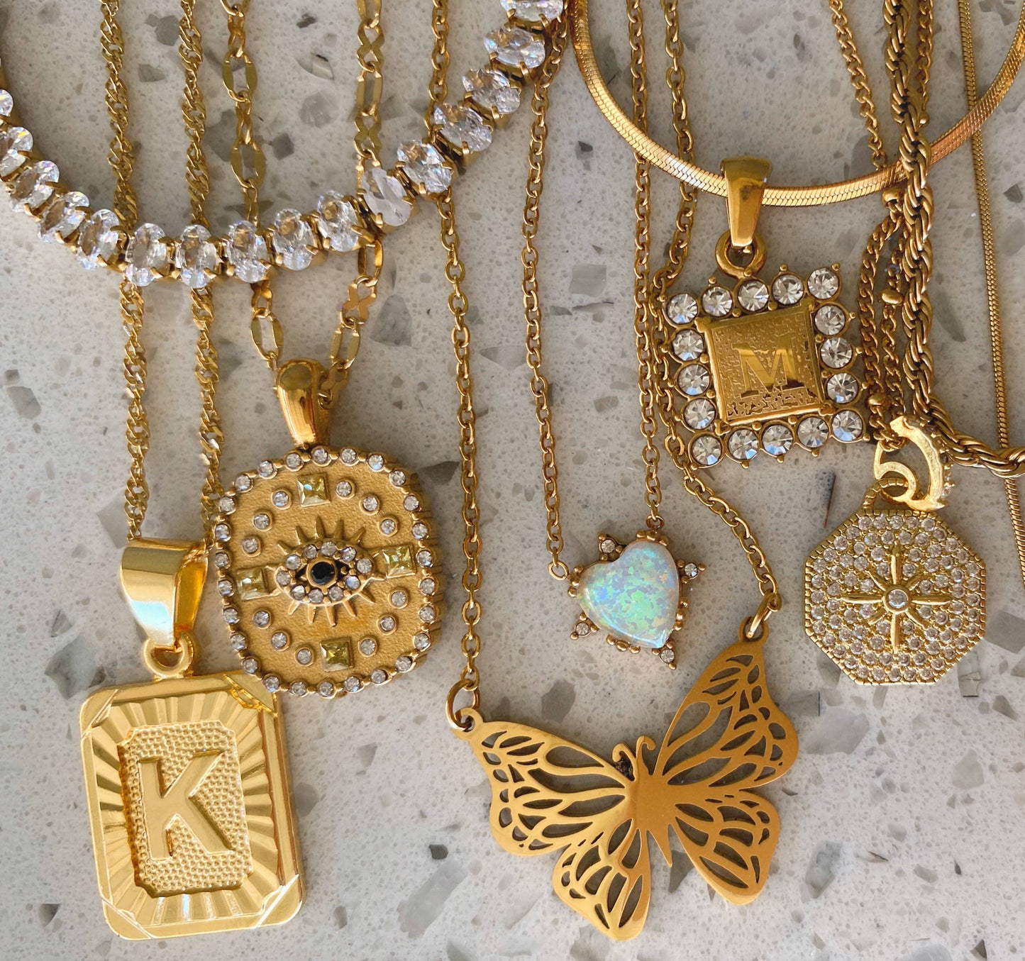Heirloom Crystal Tennis Necklace