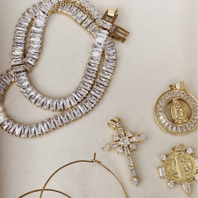 The Black Tie Baguette Choker