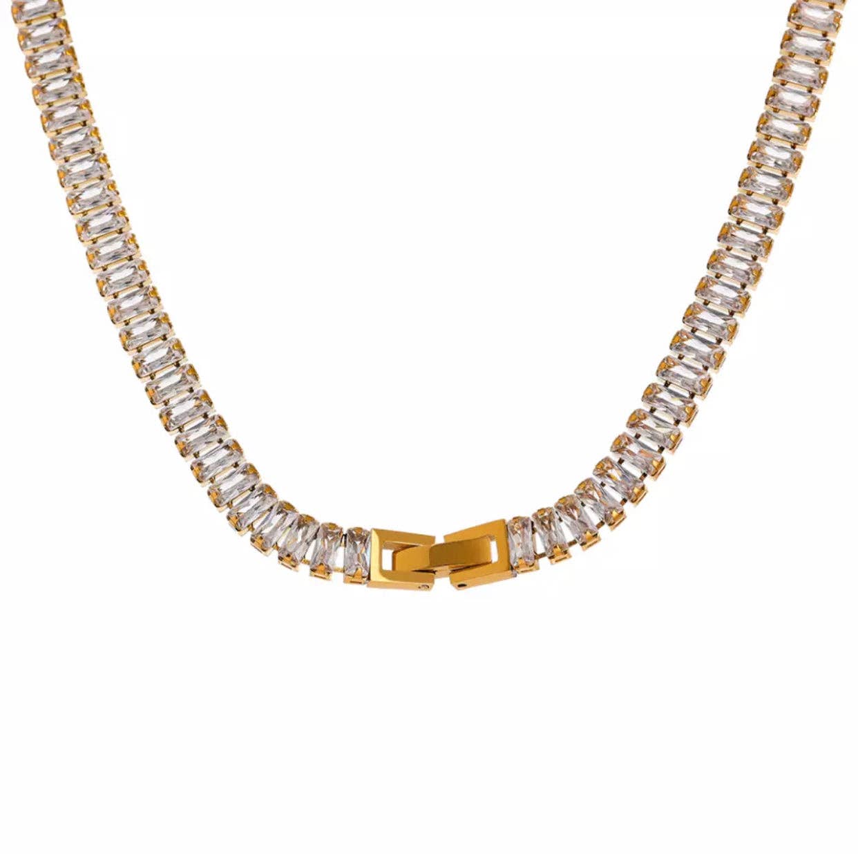 Black Tie Affair Baguette Necklace