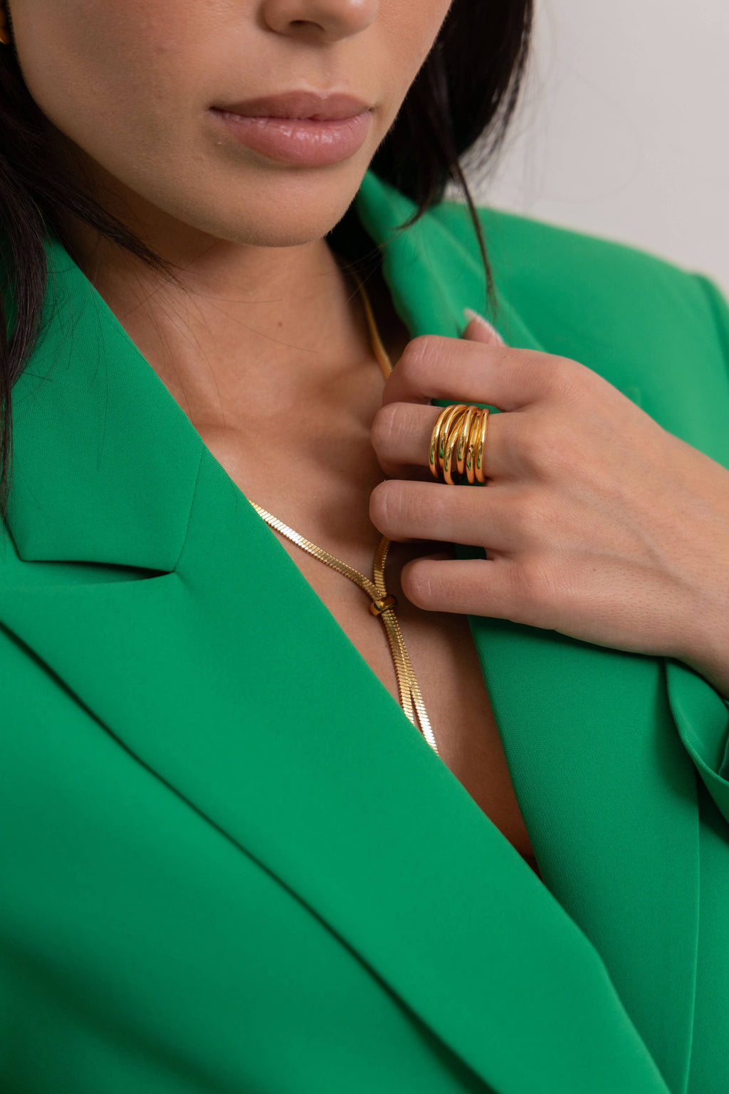The Lucent Coil Ring