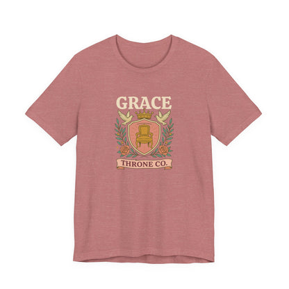 Grace Throne Co. Unisex Jersey Tee - Perfect for Casual Wear, Gift for Him/Her, Christian Apparel, Motivational Shirt, Everyday Comfort