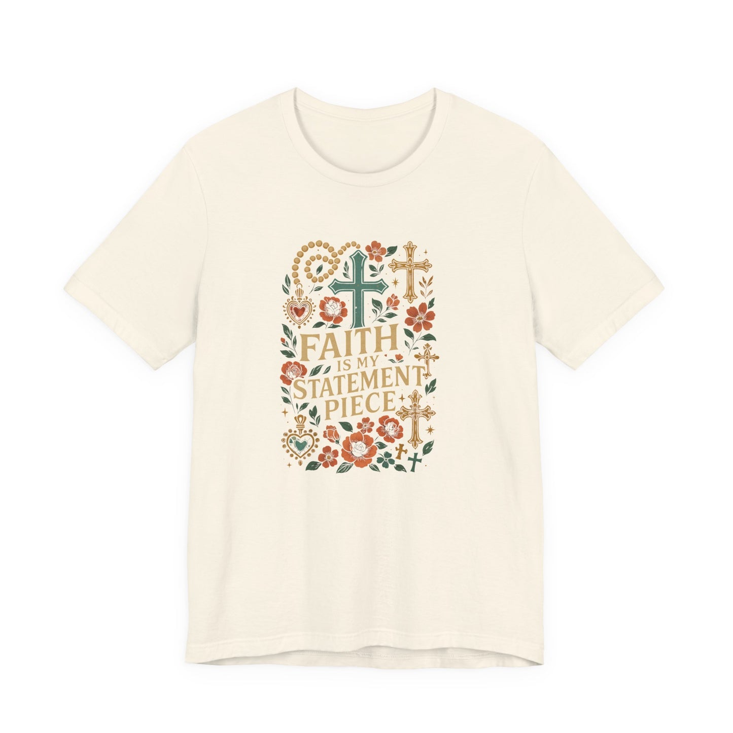 Faith Is My Statement Piece Inspired T-Shirt, Inspirational Tee, Christian Apparel, Statement Piece, Gift for Believers, Casual Wear