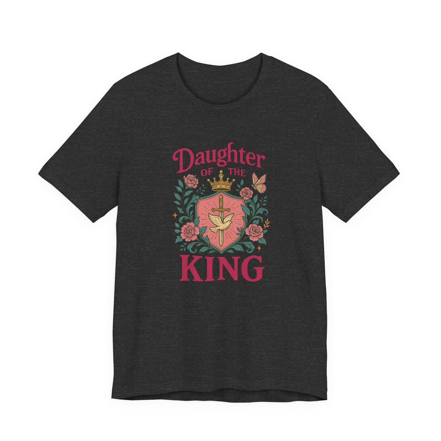 Daughter of the King Tee, Empowering Graphic Shirt, Faith-Based Apparel, Inspirational Gift, Christian Clothing