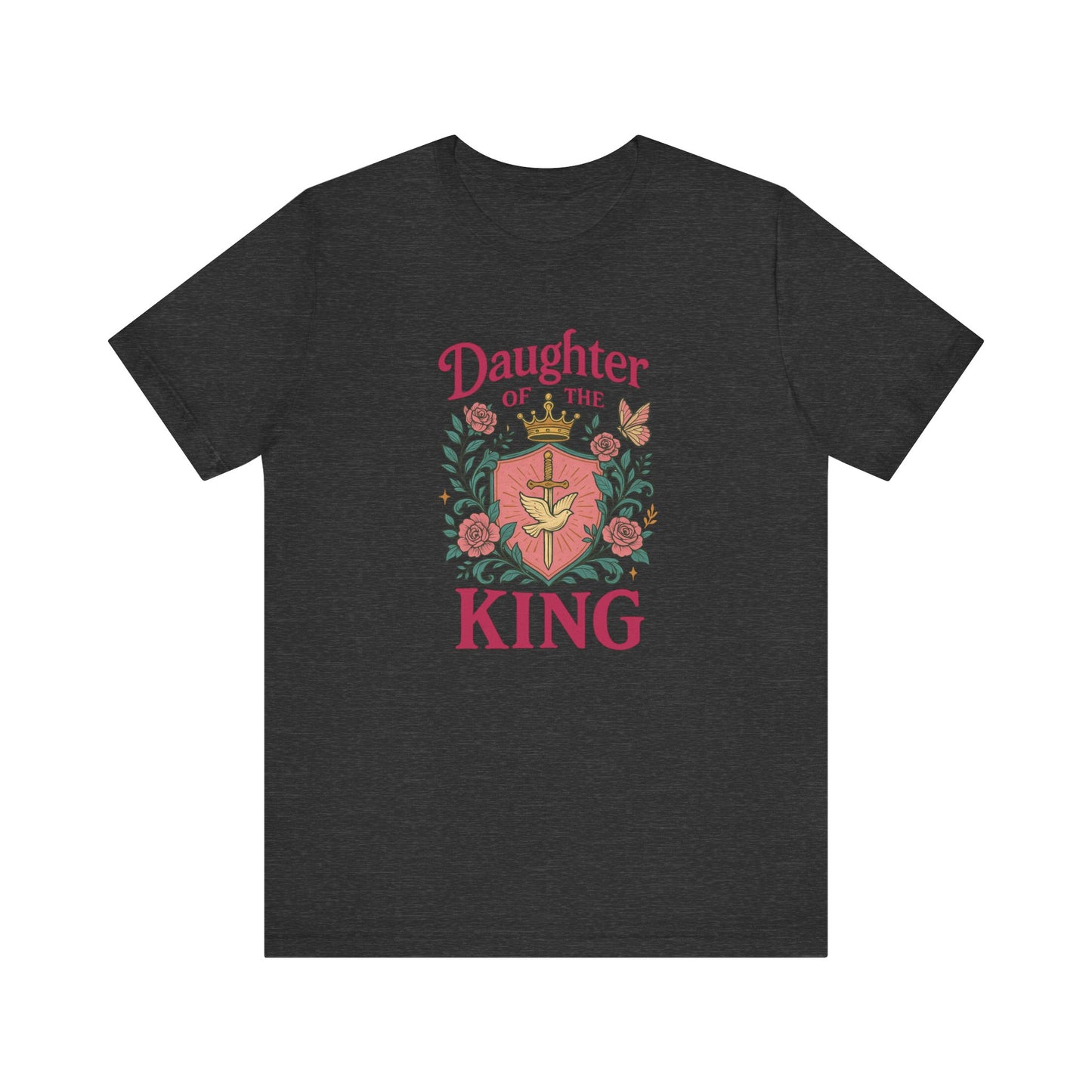 Daughter of the King Tee, Empowering Graphic Shirt, Faith-Based Apparel, Inspirational Gift, Christian Clothing