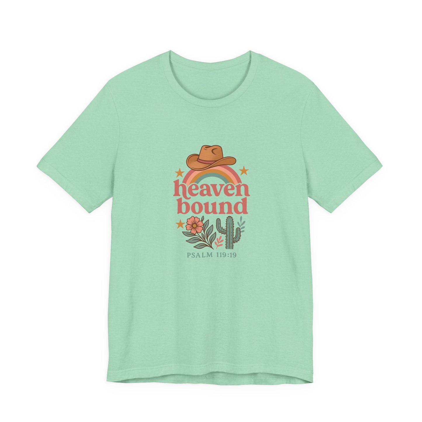 Heaven Bound Tee - Inspirational Christian Apparel, Cowboy Style Shirt, Faith-Based Gift, Summer Outfit, Casual Wear