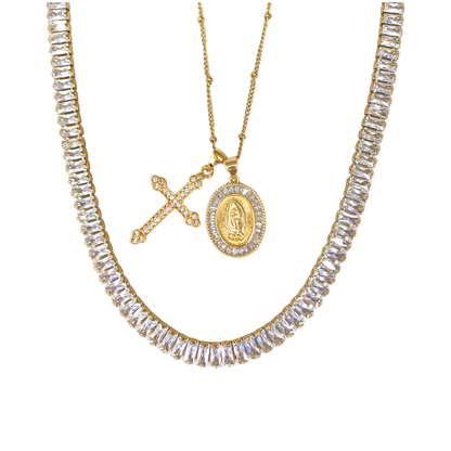 Black Tie Affair Baguette Necklace