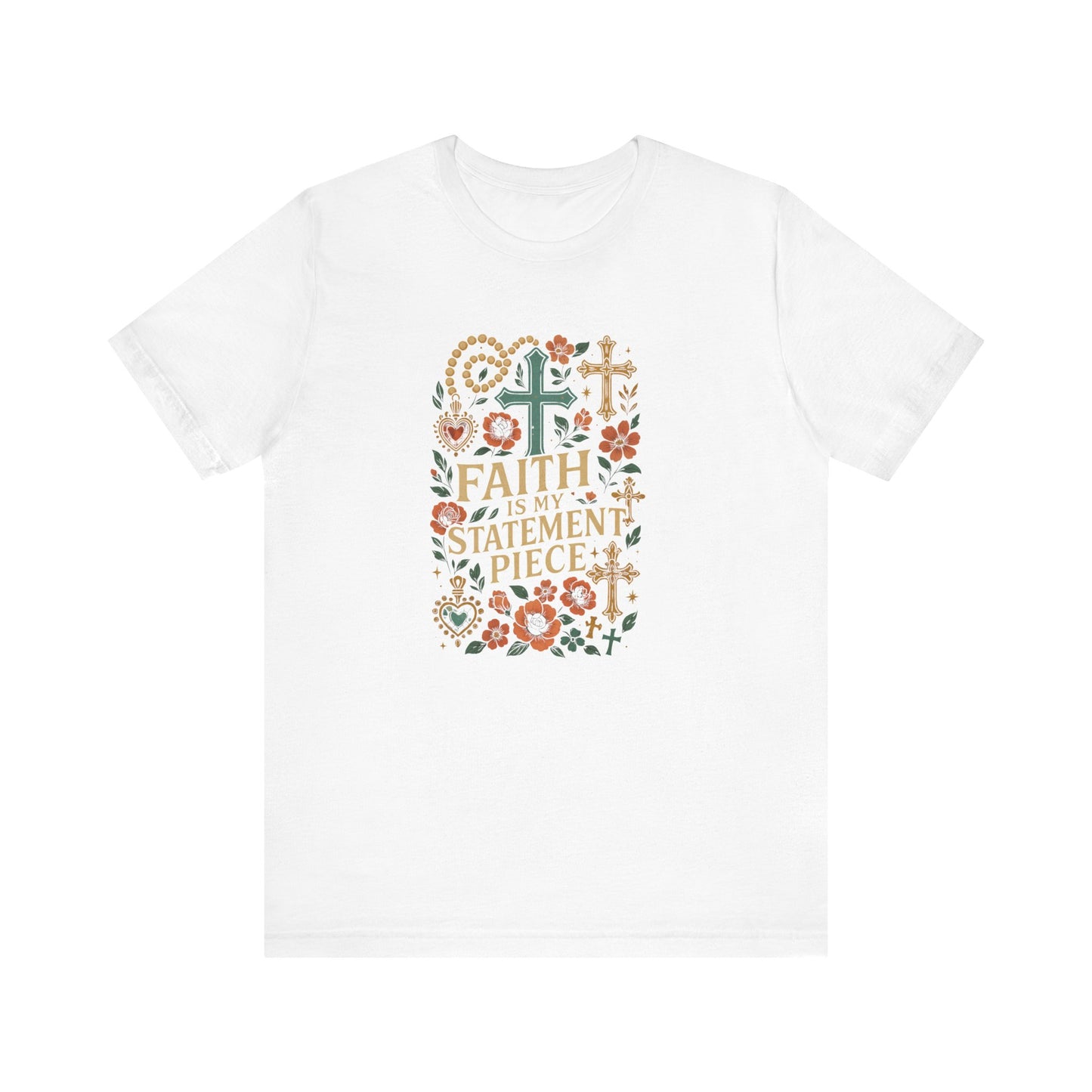 Faith Is My Statement Piece Inspired T-Shirt, Inspirational Tee, Christian Apparel, Statement Piece, Gift for Believers, Casual Wear