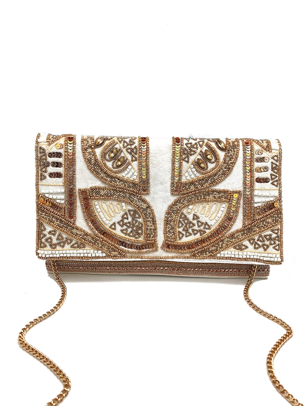 Golden Tapestry Clutch