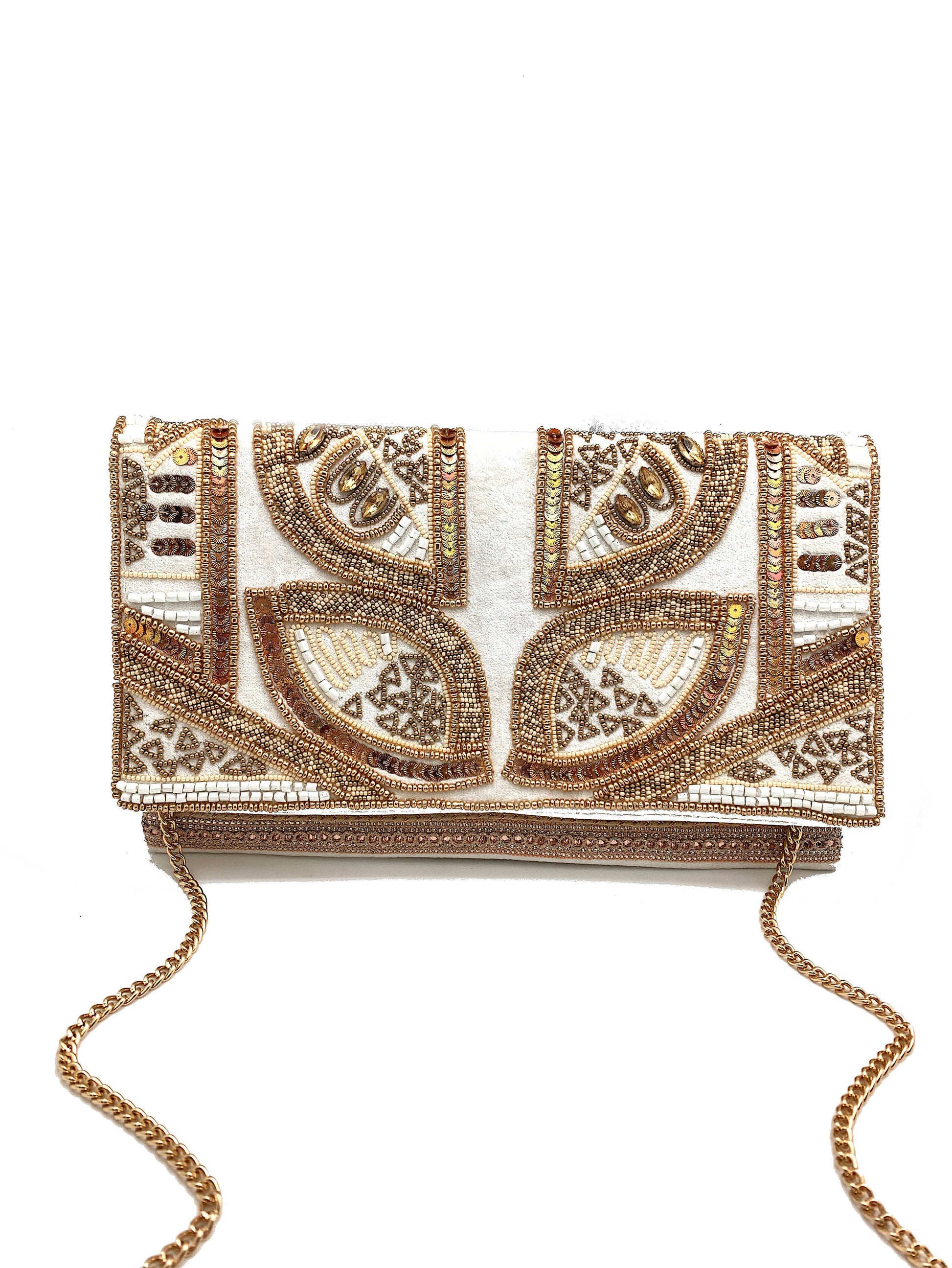 Golden Tapestry Clutch