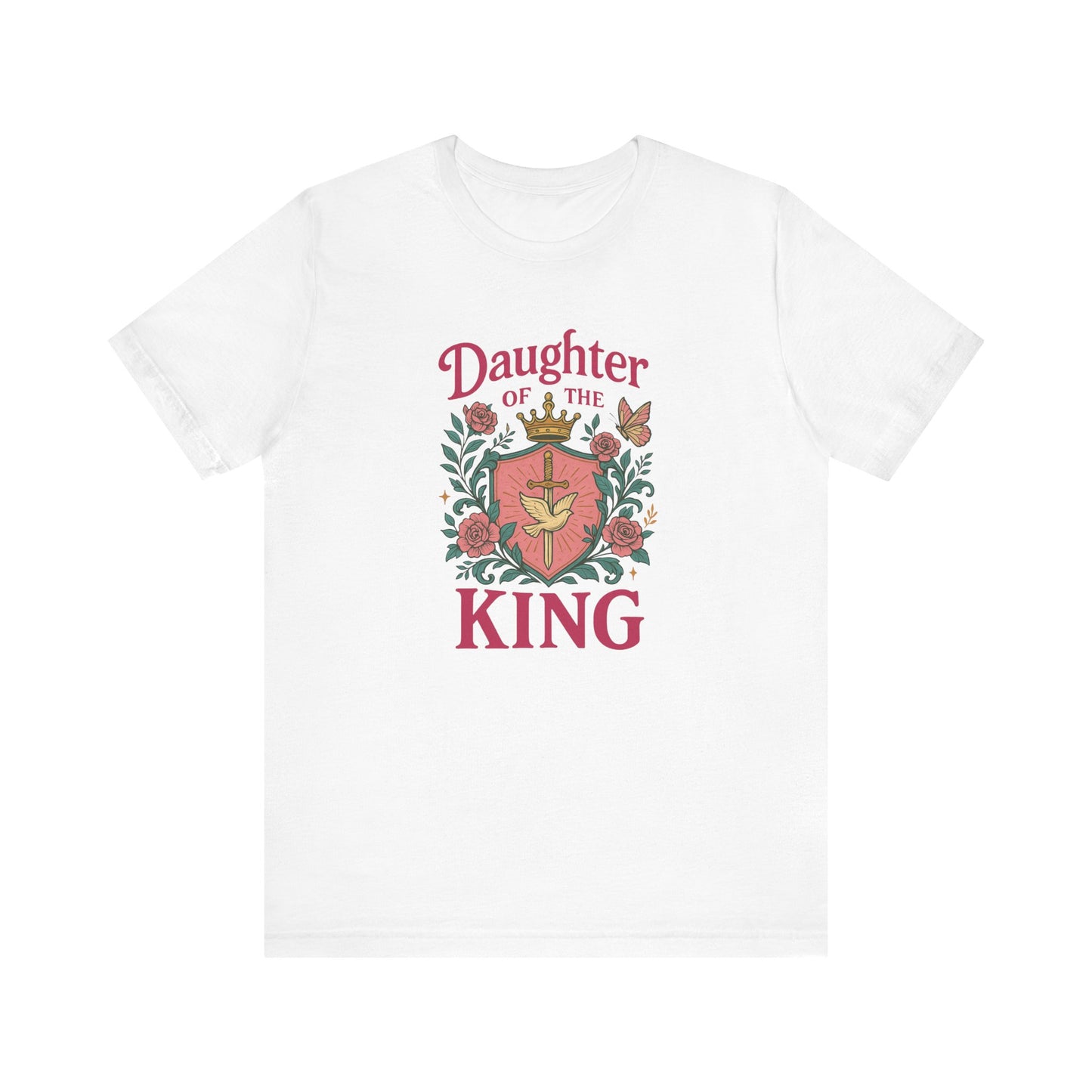 Daughter of the King Tee, Empowering Graphic Shirt, Faith-Based Apparel, Inspirational Gift, Christian Clothing