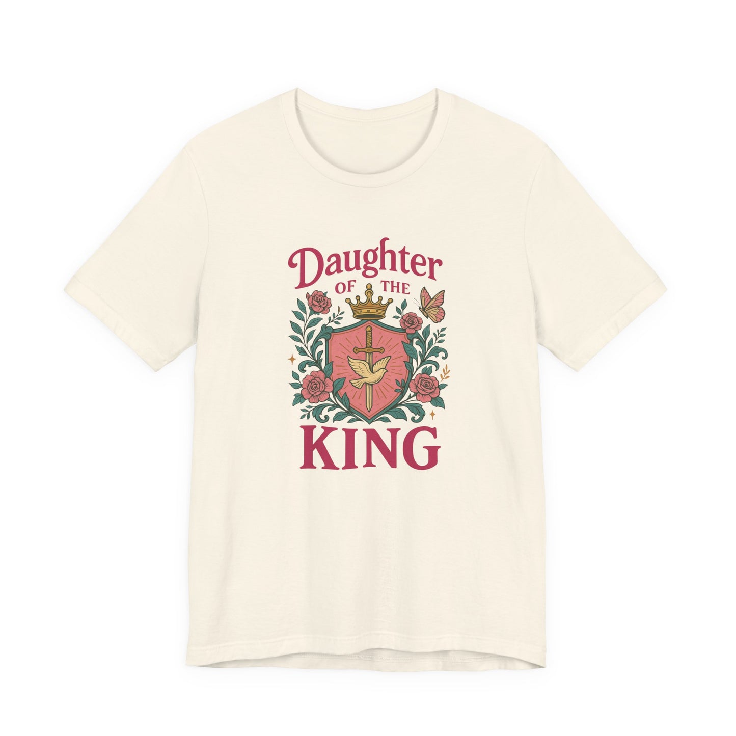 Daughter of the King Tee, Empowering Graphic Shirt, Faith-Based Apparel, Inspirational Gift, Christian Clothing