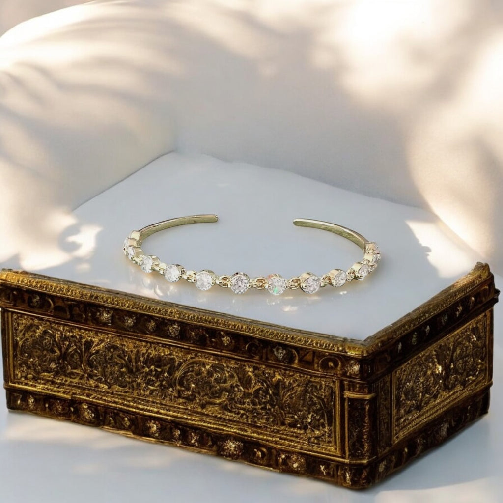 The Lucienne Crystal Cuff