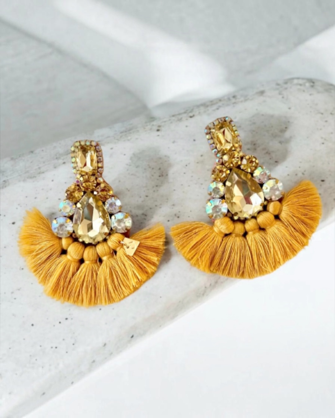 The Calista Earrings – Honey Gold