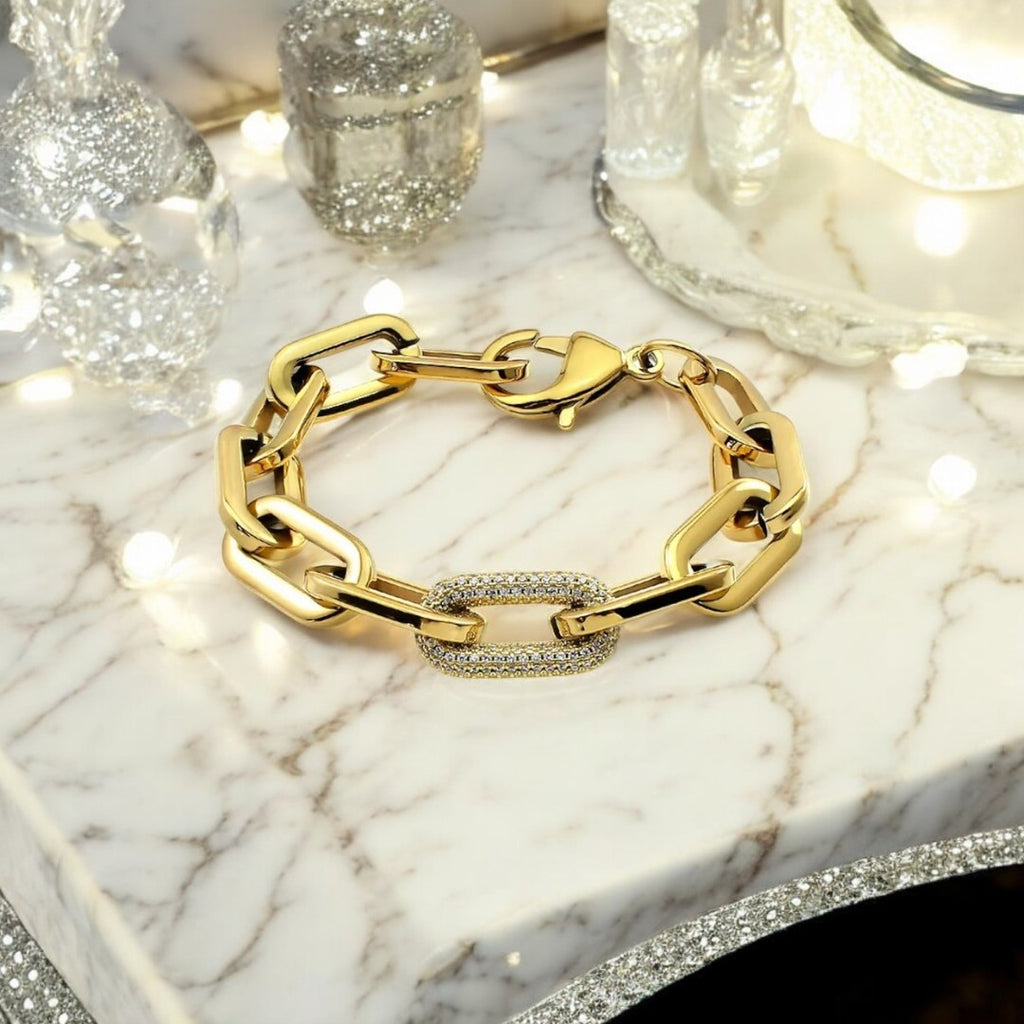 The Alix Pavé Link Bracelet