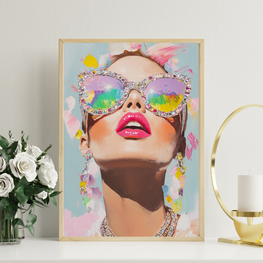 Sunglasses Glam Fashion Girl