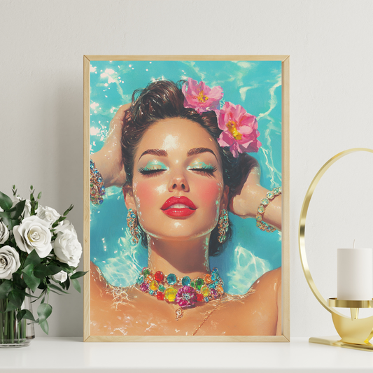 Tropical Glam Fashion Girl