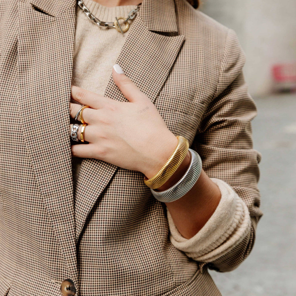 The Lucent Ridge Bangle