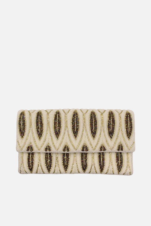 Antique Plume Clutch