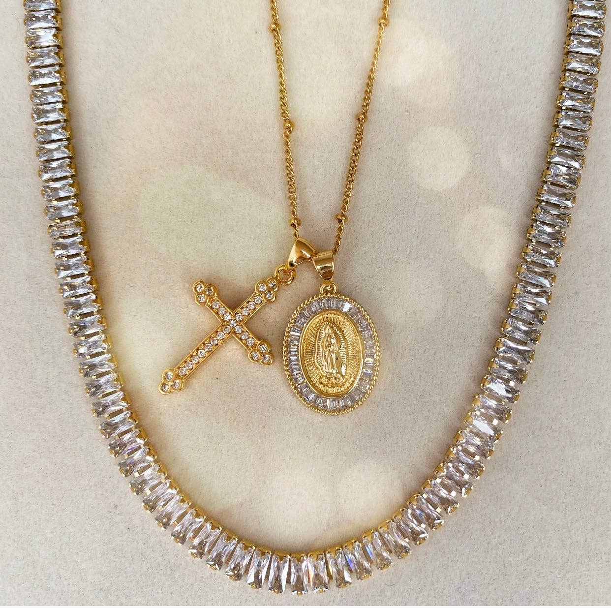 Black Tie Affair Baguette Necklace
