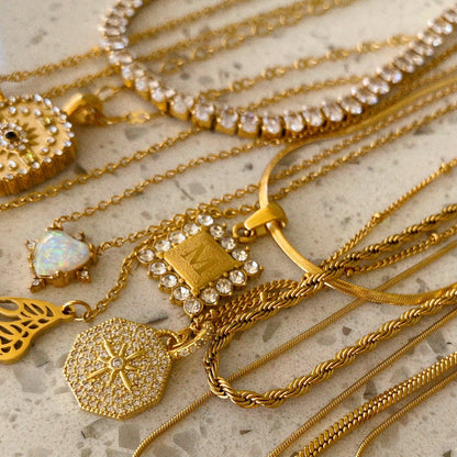Heirloom Crystal Tennis Necklace