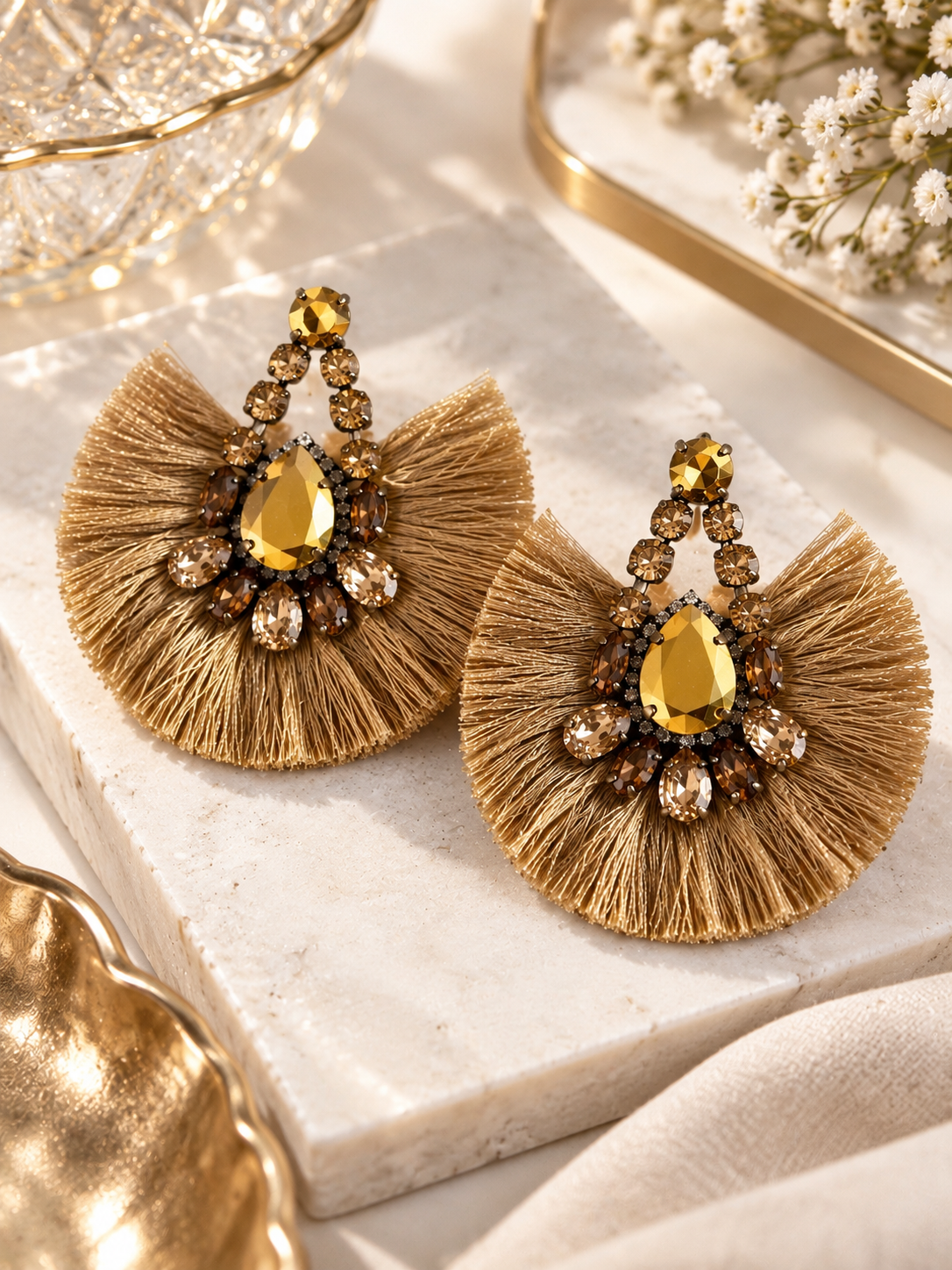 The Golden Bloom Earrings