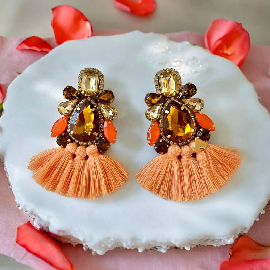The Azura Earrings — Desert Coral