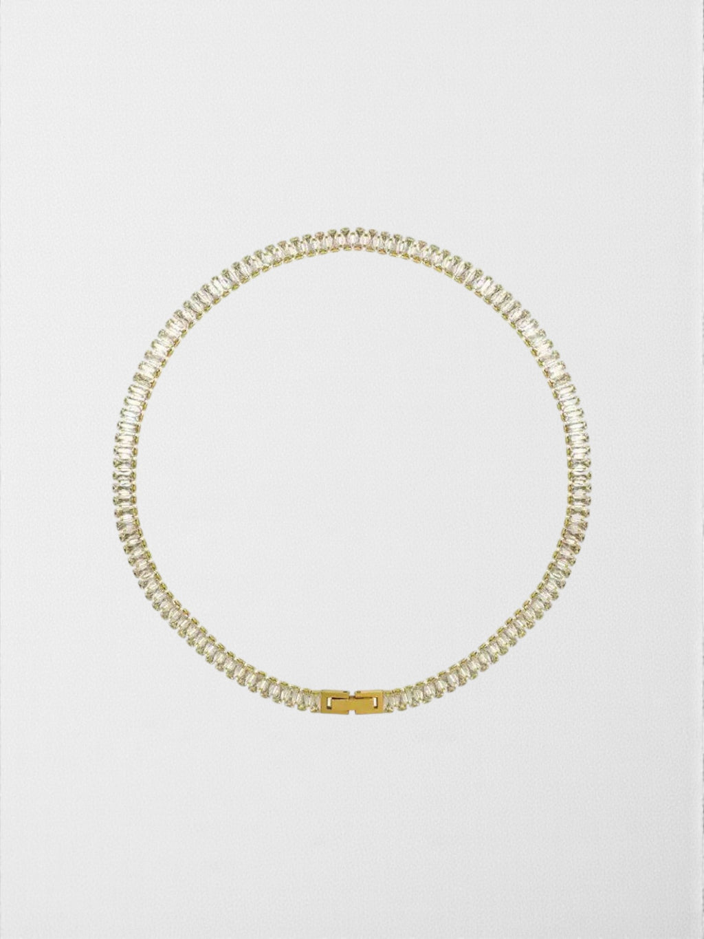 The Black Tie Baguette Choker