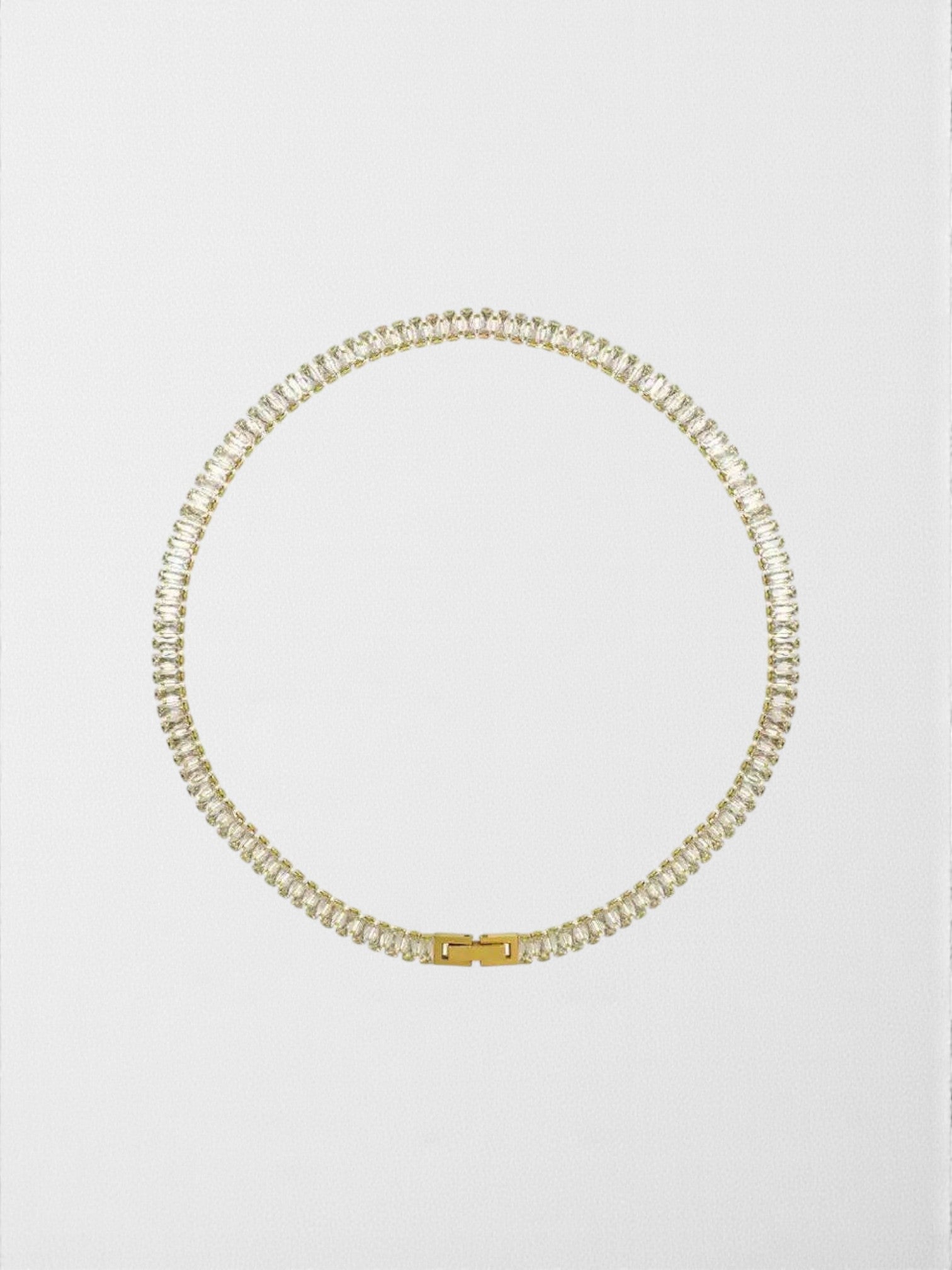 The Black Tie Baguette Choker