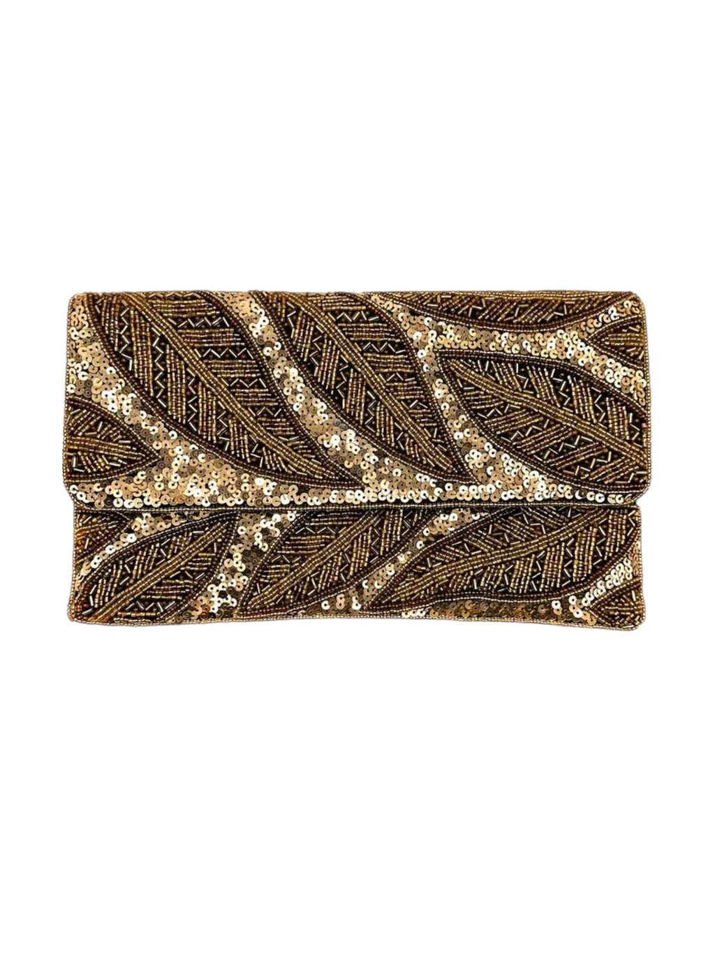 Gilded Leaf Clutch