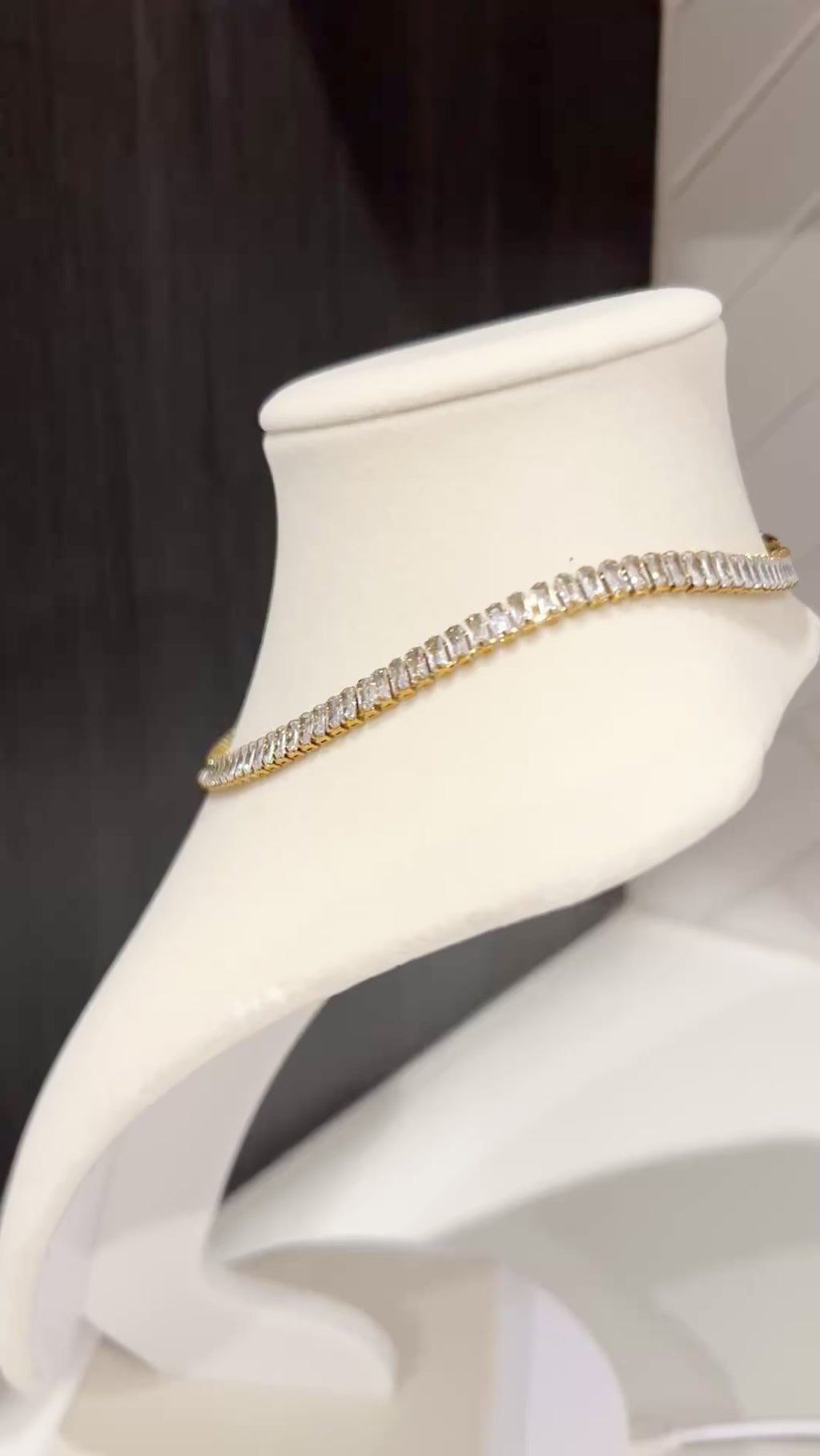 The Black Tie Baguette Choker