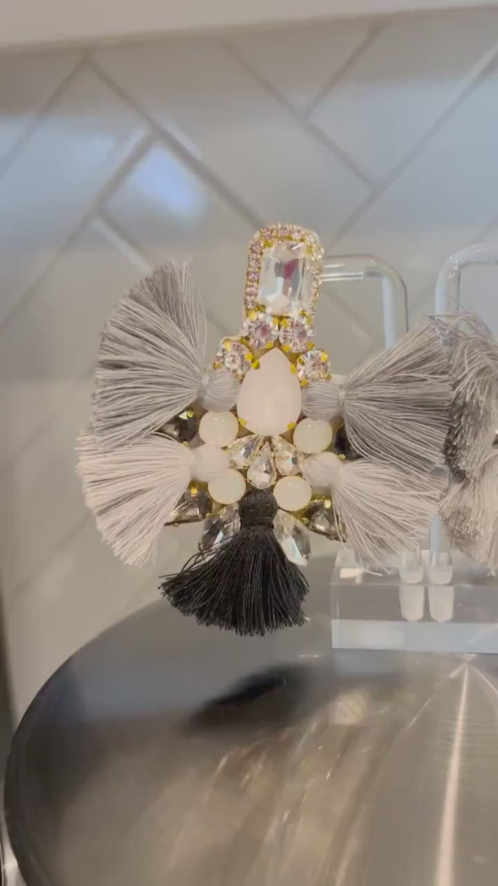 The Lucia Earrings – Midnight Bloom