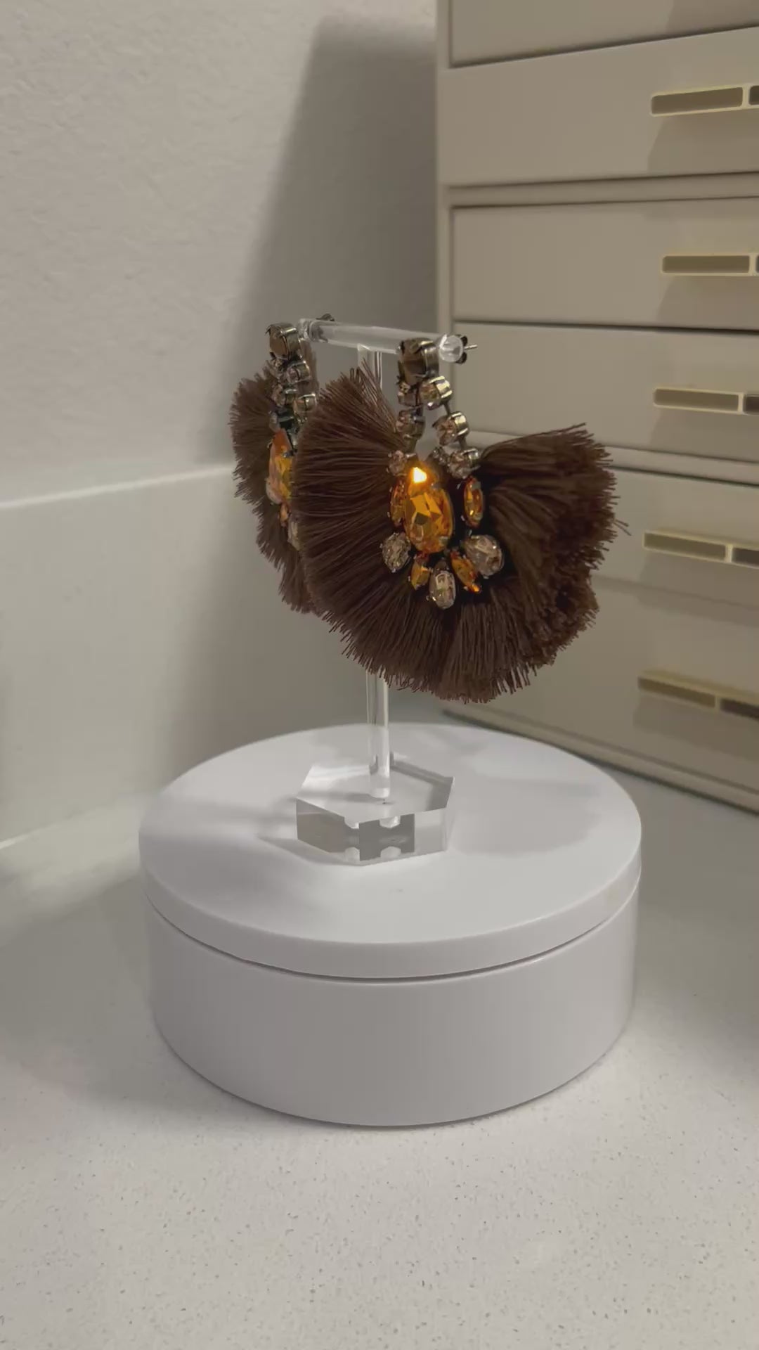 The Cognac Bloom Earrings