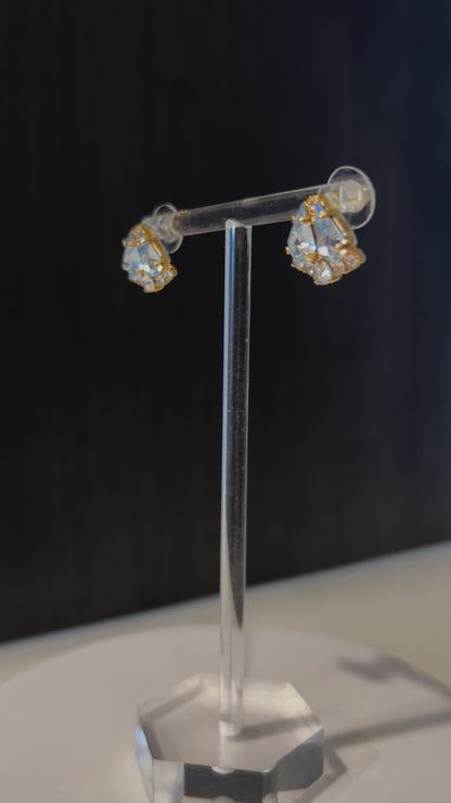 Baby Blue Swarovski Crystal Stud Earrings