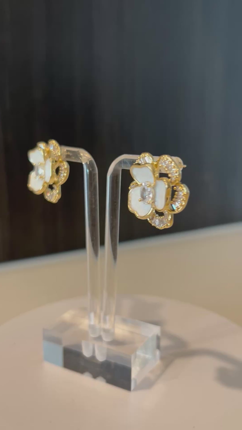 The Camille Floral Studs